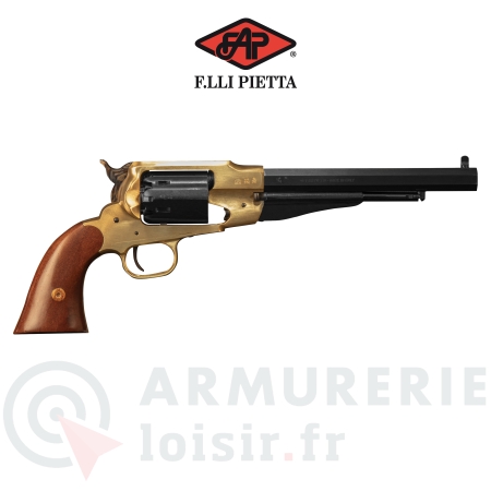 R&eacute;plique revolver Pietta 1858 RM Laiton canon 8" - 44PN