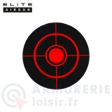 100 cibles réactives Elite Airgun rouge Ø7.5cm