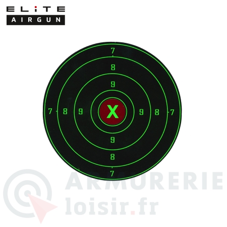 100 cibles r&eacute;actives Elite Airgun vert &Oslash;10cm