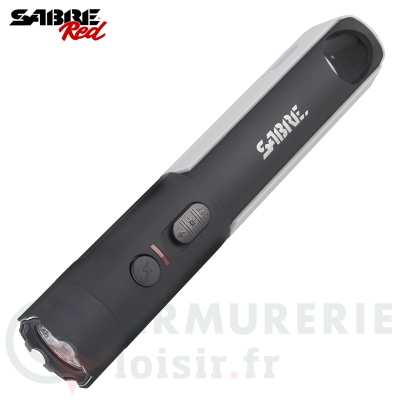 Lampe shocker &eacute;lectrique Sabre Red 2-in-1 Stun Gun 