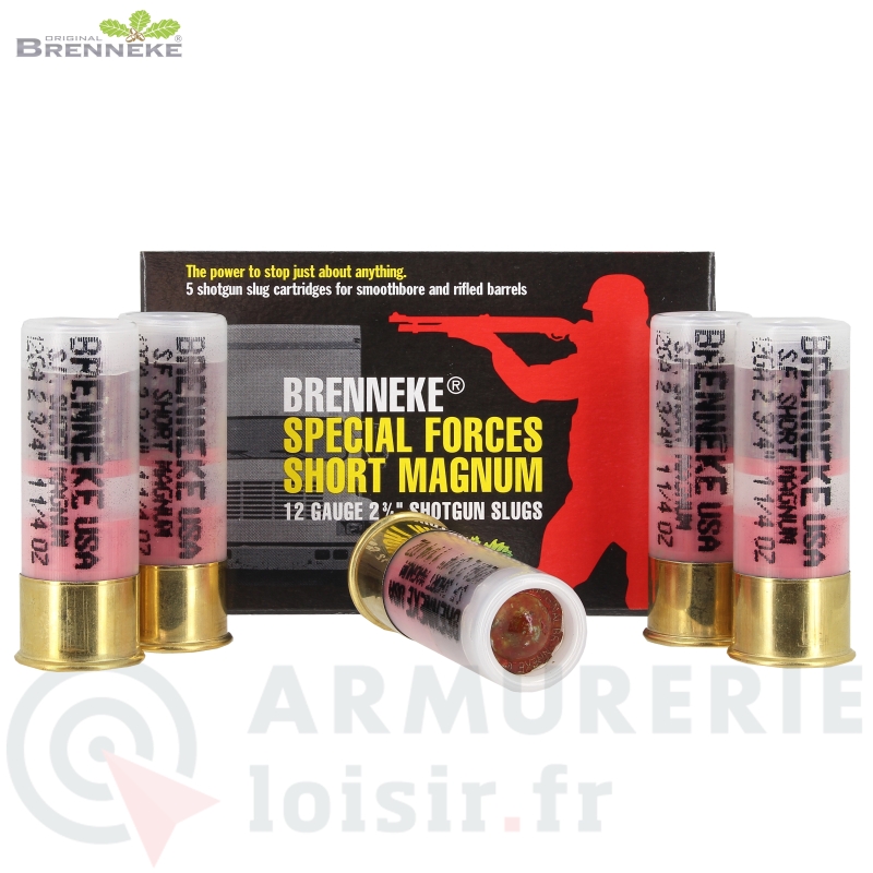 5 cartouches Brenneke Special Force Short Magnum 12/70