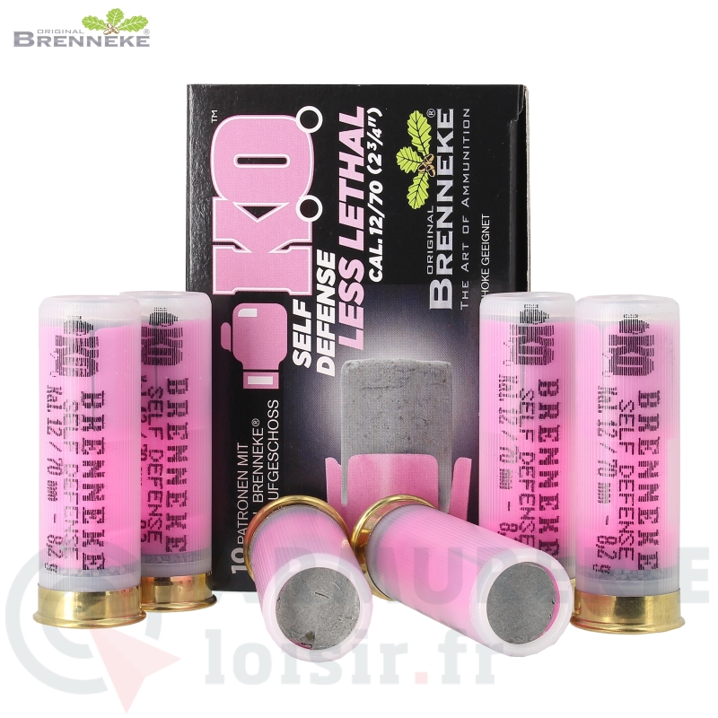 Boite de 10 cartouches Brenneke KO Self Defense 12/70