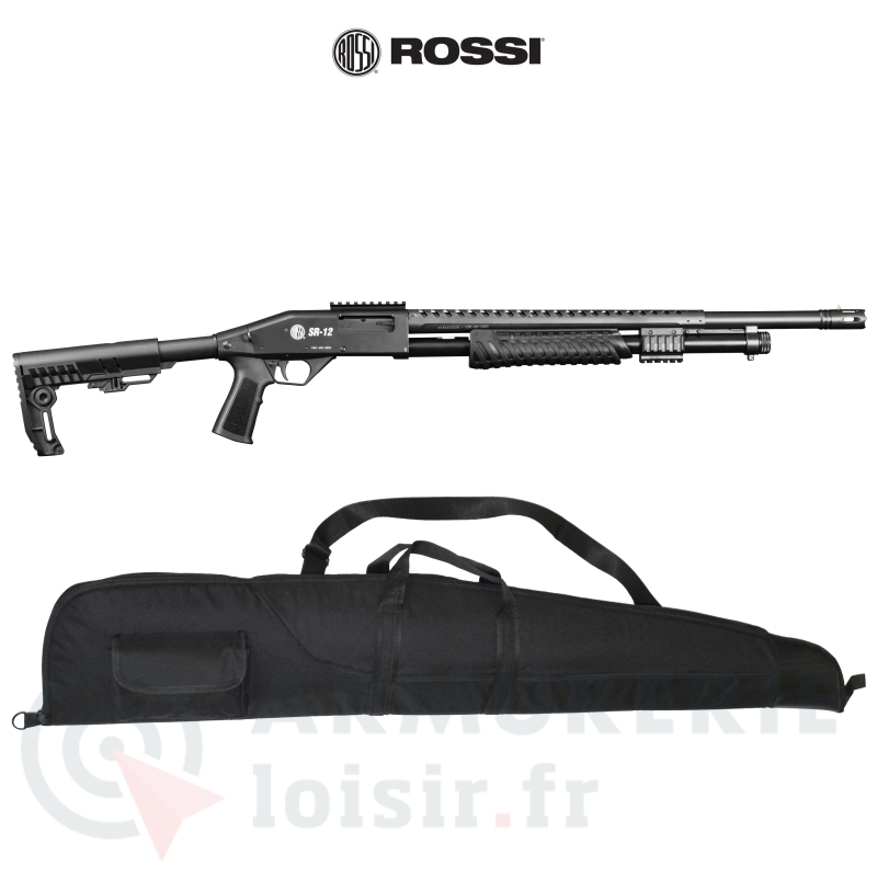 Fusil &agrave; pompe Rossi SR-12 Tactical Canon Ray&eacute; - 12/76