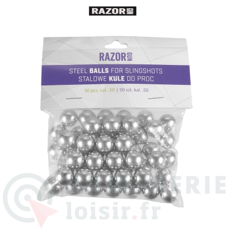 50 billes acier Razor Gun Steel Balls - .50