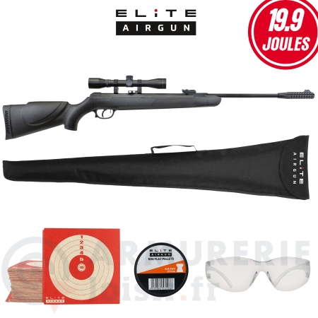 Pack carabine Elite Airgun Bravo 4x32 - 4.5mm (19.9...