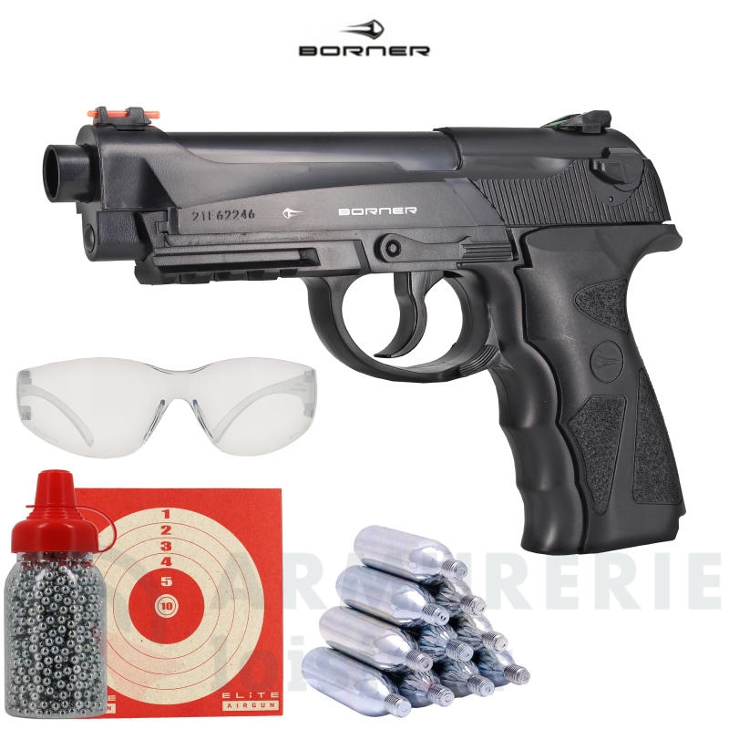 Pack Borner Sport 306 CO2 - 4,5 mm BB'S (3 Joules)