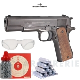 Pack Borner 1911 Blowback Antique CO2 - 4,5 mm BB'S (3 Joules)