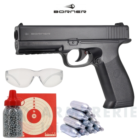 Pistolet Borner 17 CO2 - 4,5 mm BB'S (3 Joules)