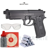 Pack Pistolet Borner 92 CO2 - 4,5 mm BB'S (3 Joules)