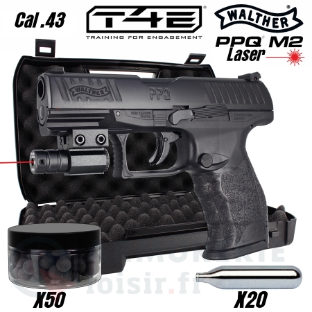 Maxi Pack Walther T4E PPQ M2 Laser cal.43 (5 joules)