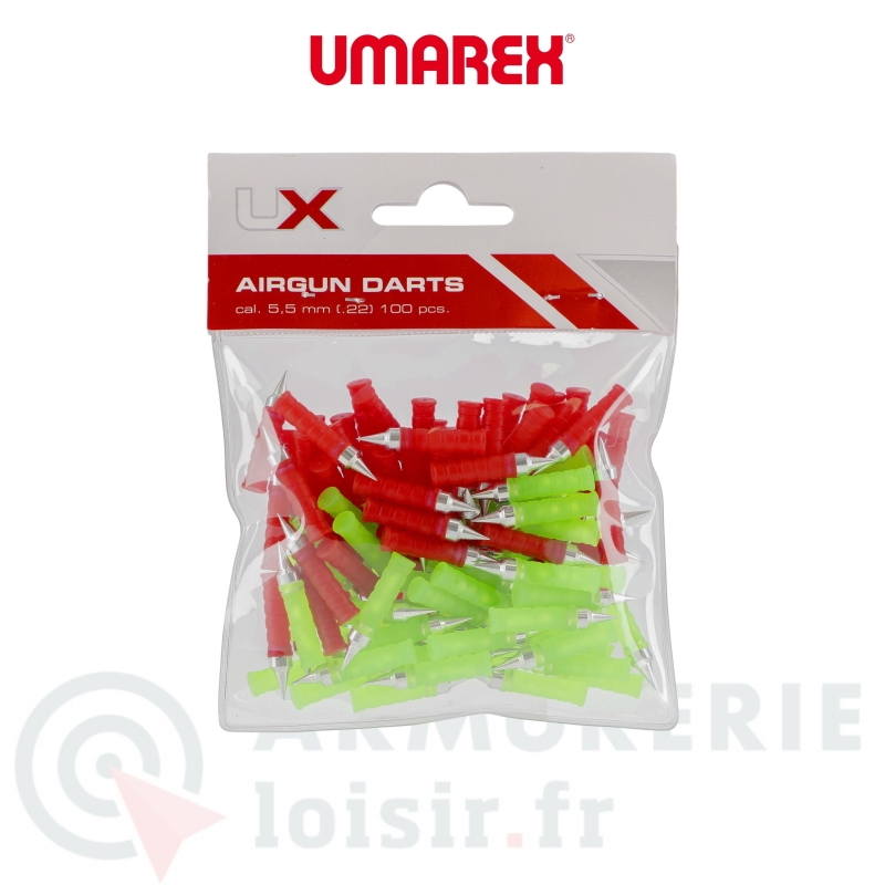 Sachet de 100 fl&eacute;chettes Umarex Airgun Darts - 5.5 mm
