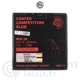 100 cartouches Geco Coated Competition Slug Red 28g - 12/67.5