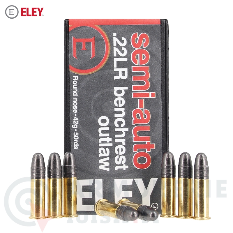 Boite 50 munitions ELEY Semi Auto Benchrest Outlaw - 22LR