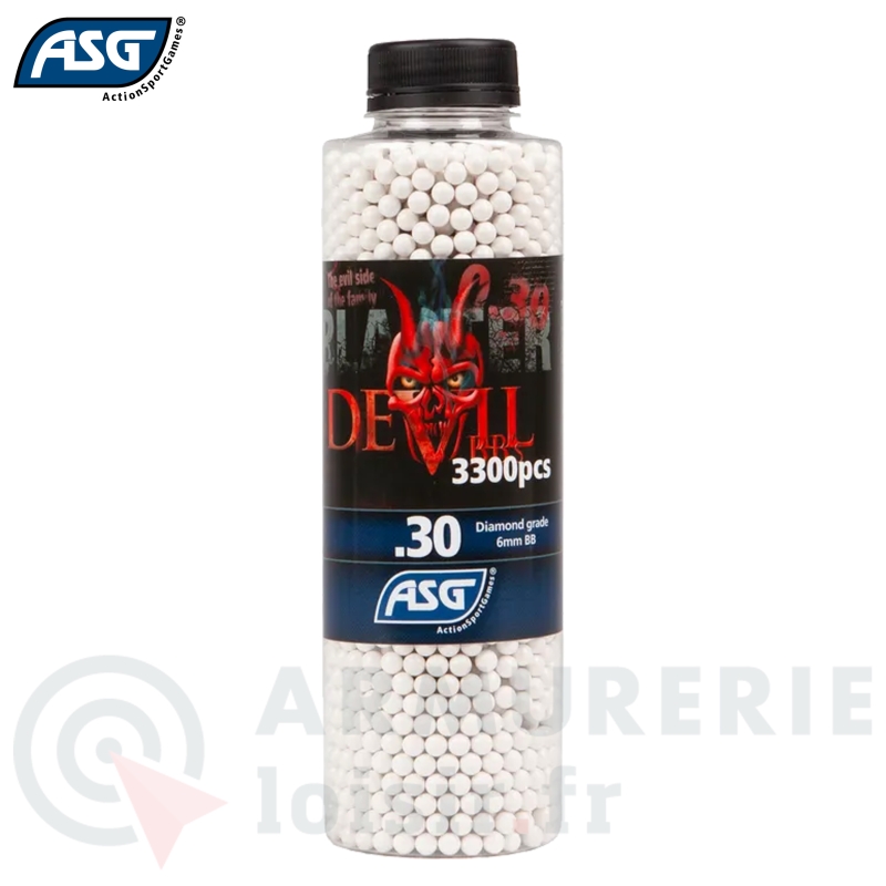 Bouteille 3300 billes ASG Blaster Devil 0.30g Airsoft - 6mm