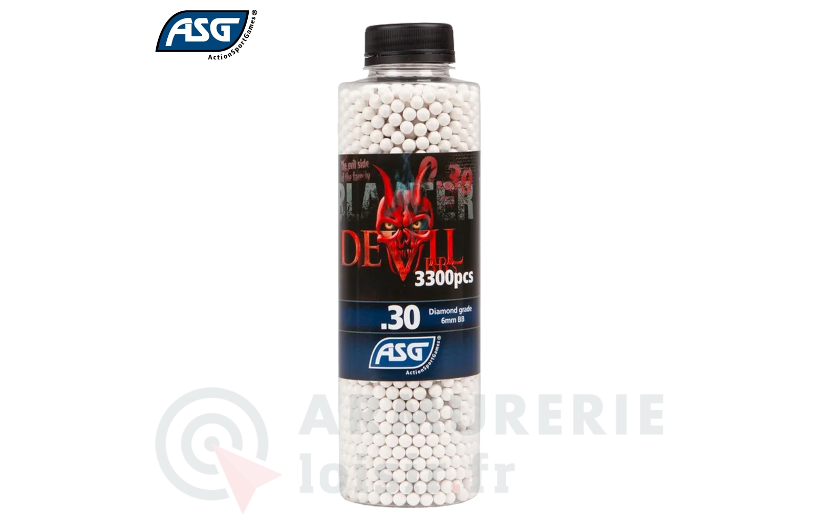 Munizioni ASG Q Blaster Per Softair, 3300 Palline Da 0,25g In PVC, Calibro 6mm