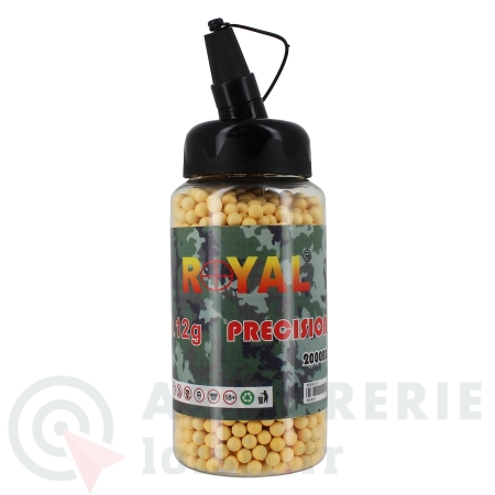 2000 billes 6mm Royal Pr&eacute;cision jaunes - 0.12g