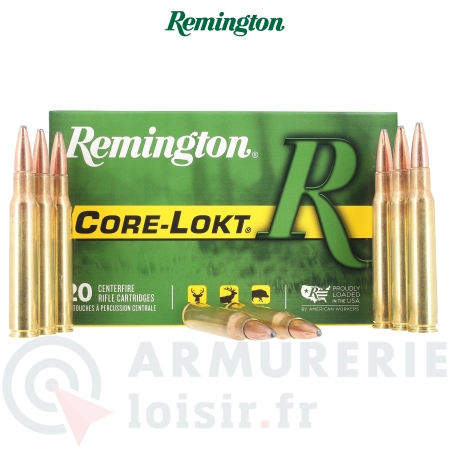 Boite de 20 munitions Remington Core Lokt 140 grains...