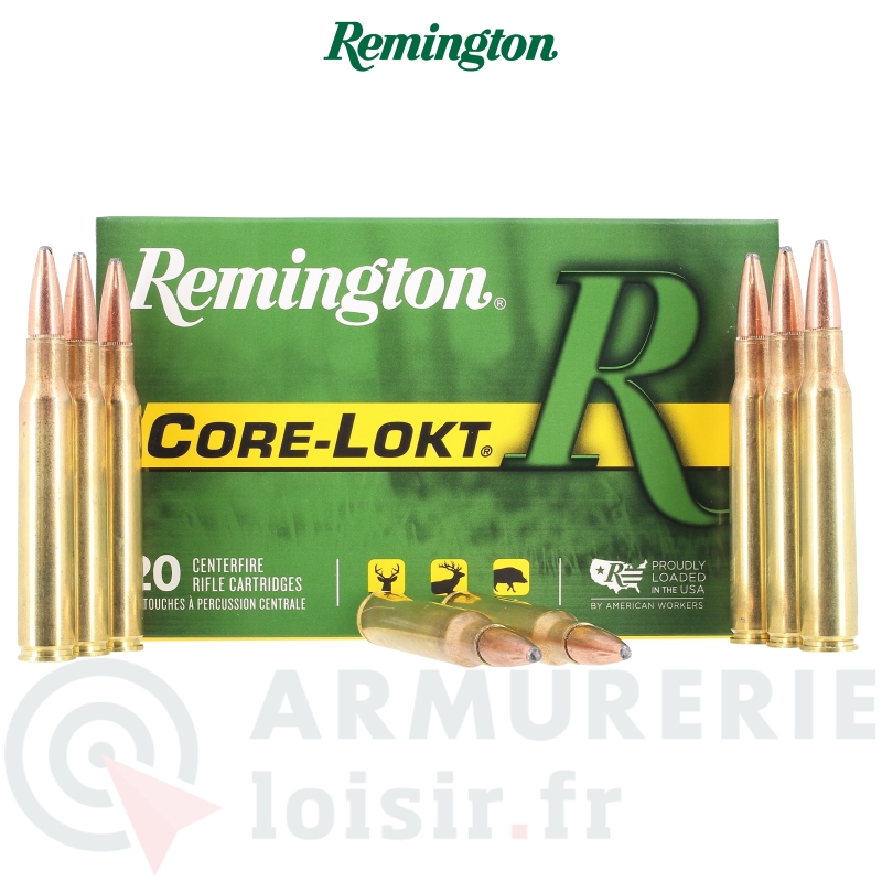 Boite de 20 munitions Remington Core Lokt 140 grains - 7x64