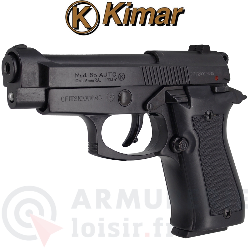 Destockage - Pistolet d'alarme Kimar 85 Auto 9 mm PAK black