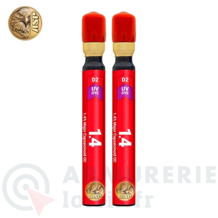 Lot de 2 recharges Poivre ASP Defender D2 Heat 