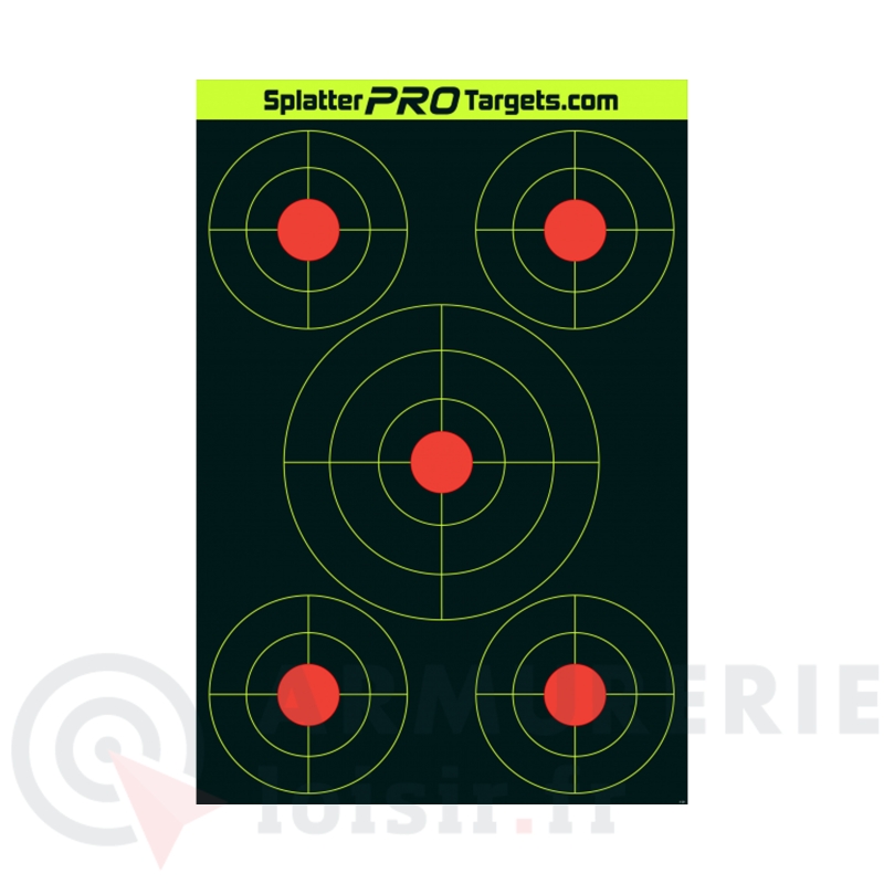 10 cibles r&eacute;actives Splatter Pro Targets - 45x30cm 