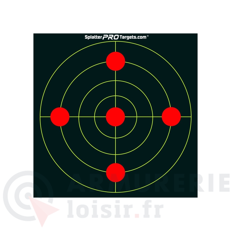 10 cibles r&eacute;actives Splatter Pro Targets 30x30cm