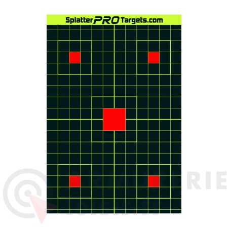 10 cibles de tir r&eacute;actives Splatter Pro Targets 45x30cm