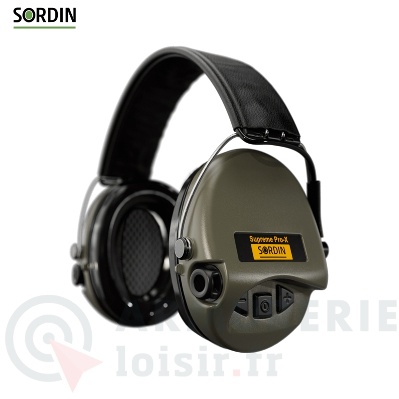 Casque &eacute;lectronique anti-bruit Sordin Supreme Pro-X Vert
