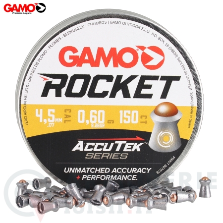 Plombs Rocket t&ecirc;te acier 4,5mm