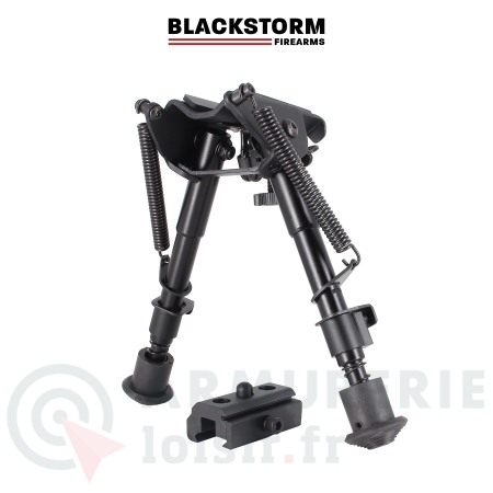 Bipied t&eacute;lescopique Blackstorm pliant 6-9 pouces