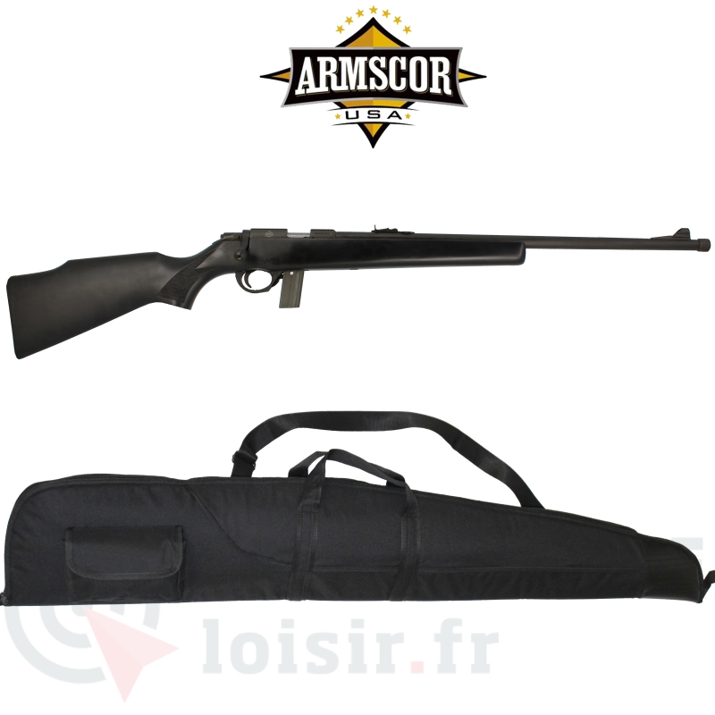 Pack Armscor M1400TM crosse bois noir - 22LR