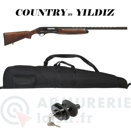 Fusil semi-auto Country MC800 bois - calibre 12/76