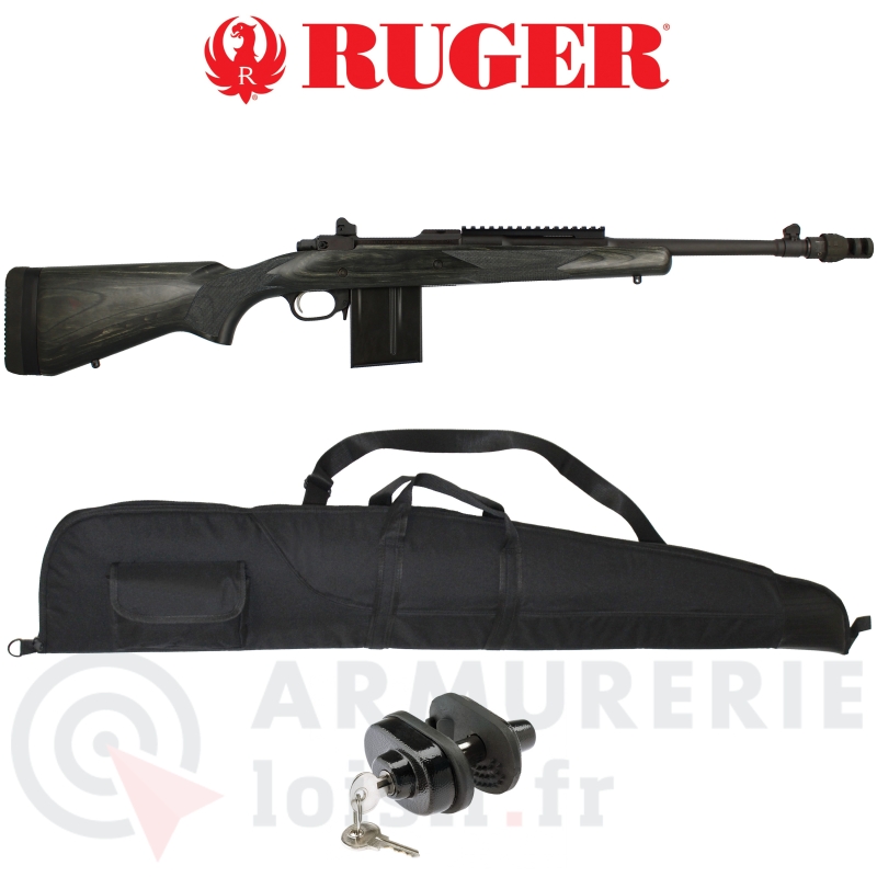 Ruger Gunsite Scout lamell&eacute; gaucher .308 Win