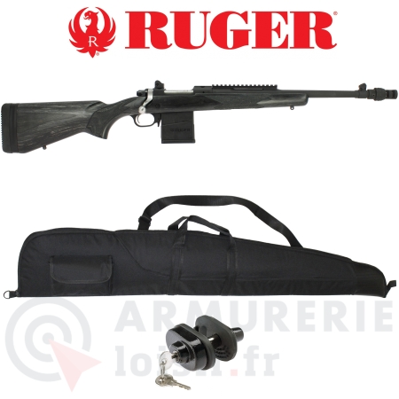 Ruger Gunsite Scout lamell&eacute; noir .308 Win