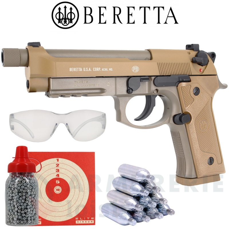 Pack Umarex Beretta M9A3 FDE 4.5 mm BB