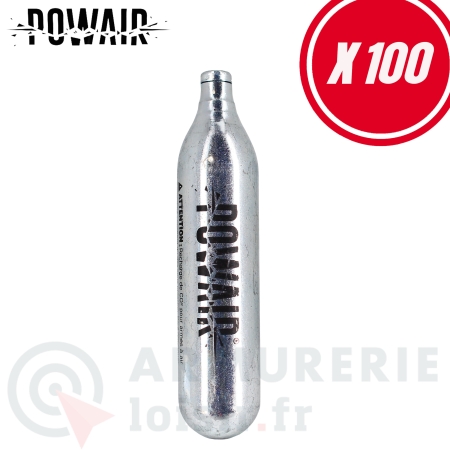 Lot de 100 cartouches / sparclettes CO2 Powair 12g