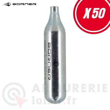50x Cartouches CO2 Borner 12g