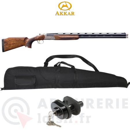 Fusil superpos&eacute; Akkar Churchill 206 Trap Bois - 12/76