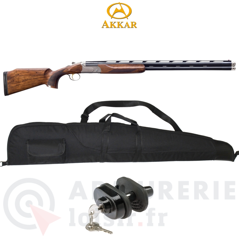 Fusil superpos&eacute; Akkar Churchill 206 Trap Bois - 12/76
