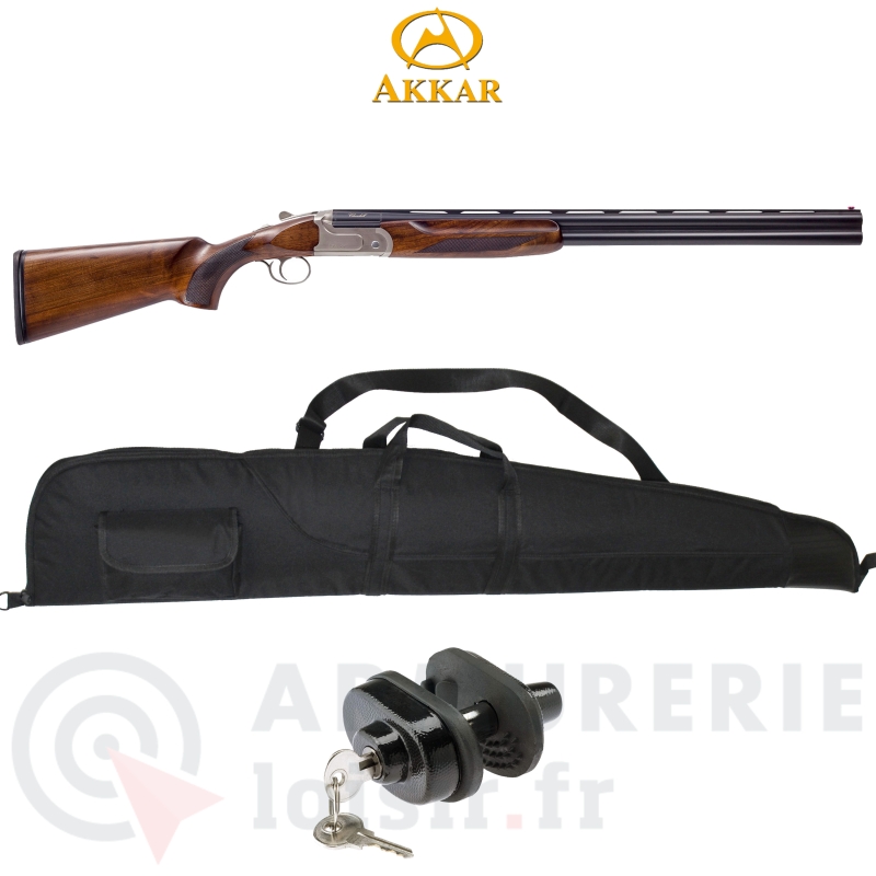 Fusil de chasse superpos&eacute; Akkar Churchill 820 Silver - 20/76