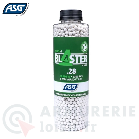 3300 billes ASG Alpha Blaster 0.28g biod&eacute;gradable 6mm