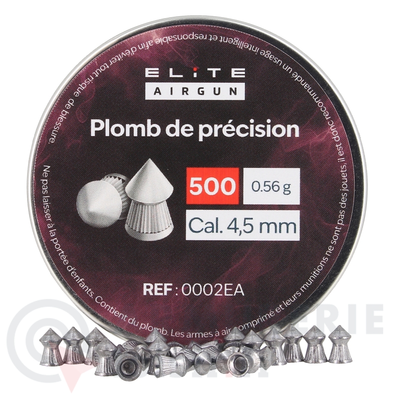 500 plombs pointus Elite Airgun - 4.5mm (0.56 g)