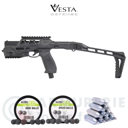 Pack de d&eacute;fense Vesta PDW50 CO2 Crosse Spear...