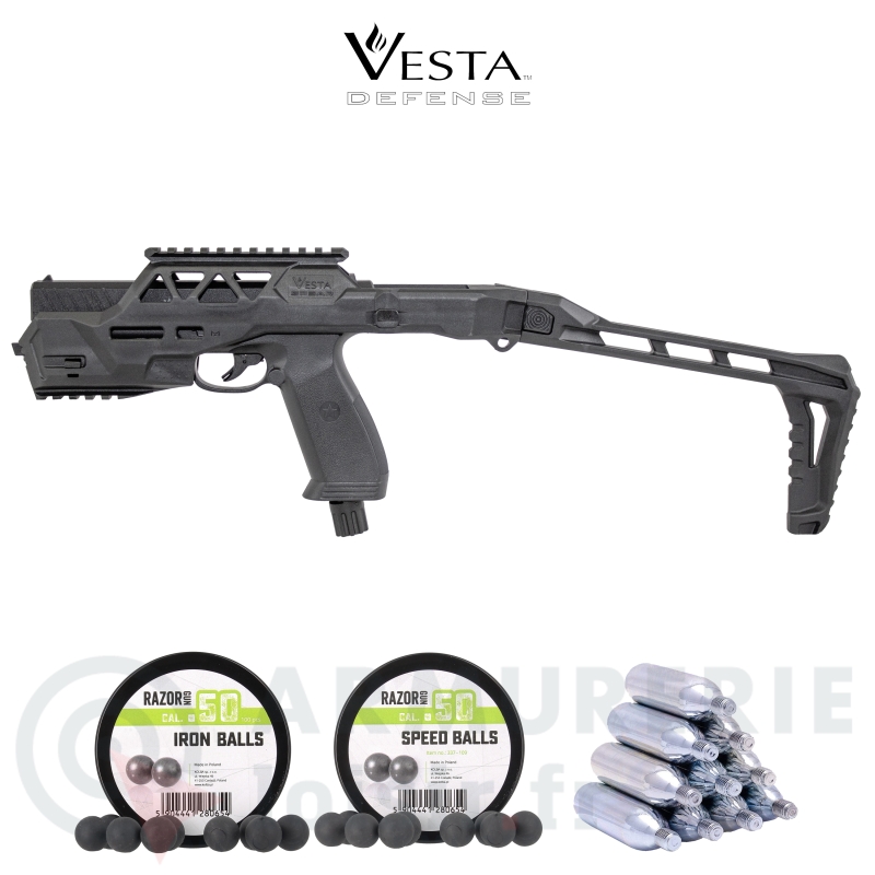Pack de d&eacute;fense Vesta PDW50 CO2 Crosse Spear - .50 (17 joules)