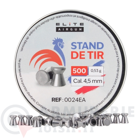 Boite de 500 plombs plats Elite Airgun Stand De Tir...