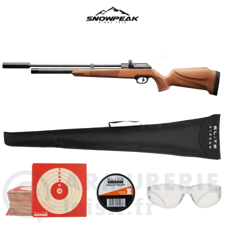 Carabine Snowpeak Lynx Bois PCP - 4.5mm (19.9 Joules)