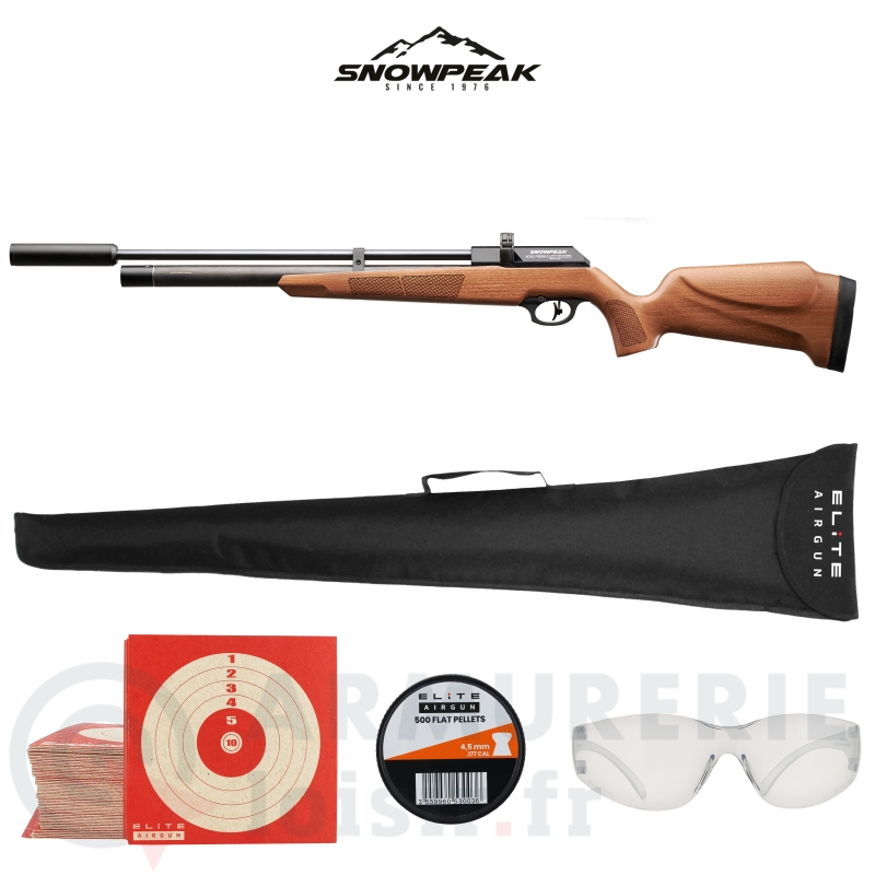 Carabine Snowpeak Lynx Bois PCP - 4.5mm (19.9 Joules)