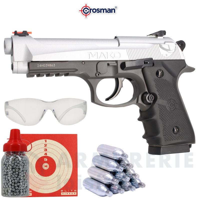 Pistolet CO2 Crosman CM9B Mako - 4.5mm BB's (3 J)