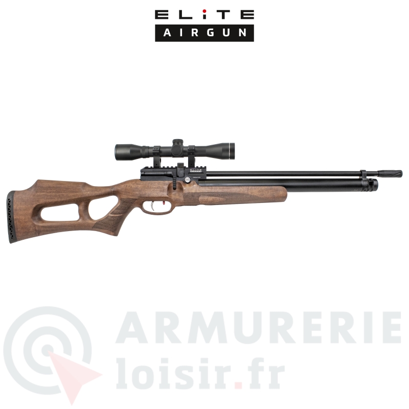 Carabine &agrave; plomb PCP Elite Airgun Predator W (bois) - 4.5mm (19.9 J)