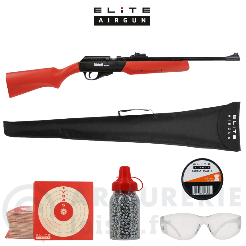 Carabine dual Elite Airgun Spitfire Billes et Plombs - 4,5mm (10 J)